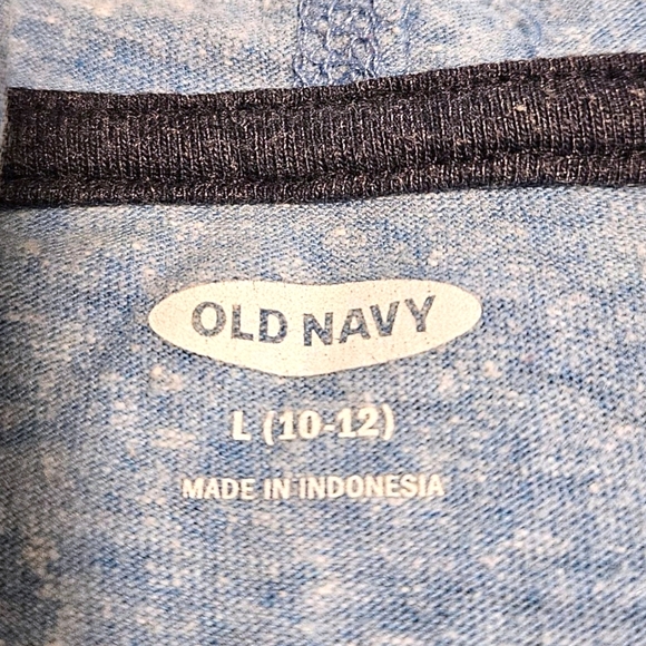 Old Navy Boys Hoodie Size L Blue Santa Cruz Surf Logo Long Sleeve Pullover Top - Picture 5 of 9